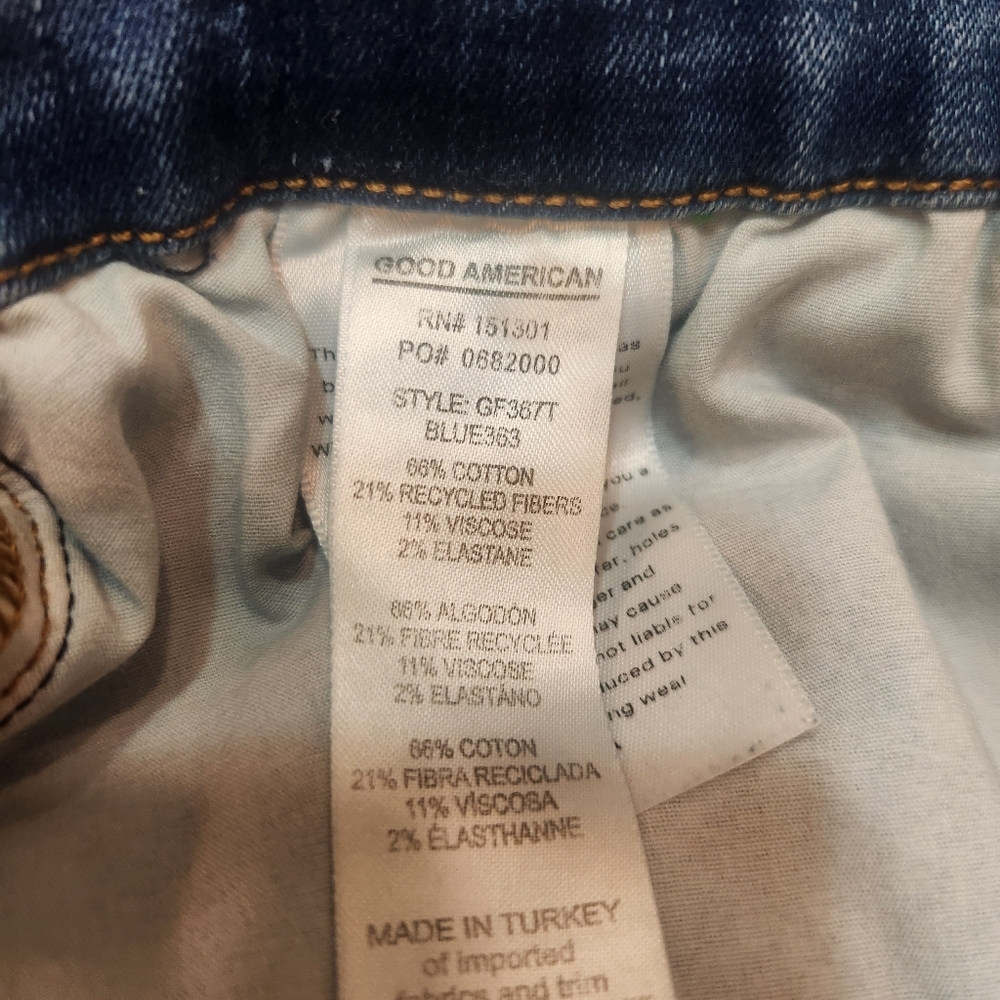 Good American High Rise Good Flare Jeans Size 34 - Picture 6 of 8